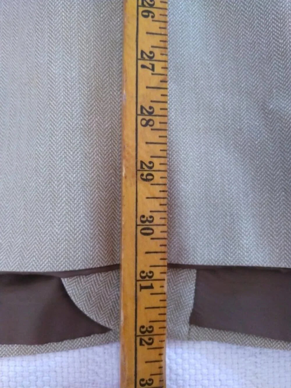 Petrocelli Men's 54R Sportcoat Jacket Silk & Wool Blend Beige Tan Lined FLAWS